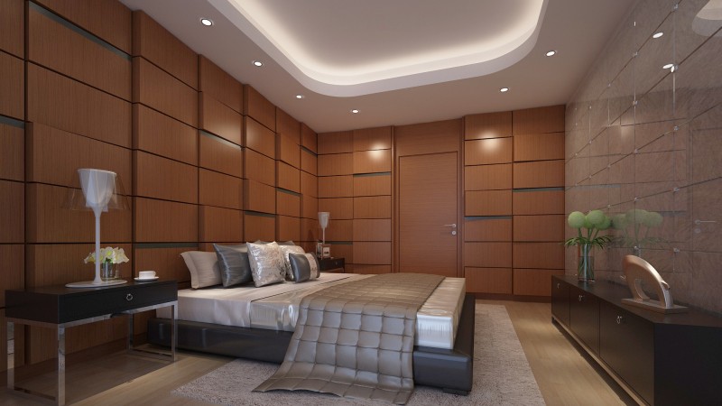 fila teak acoustic panel bedroom